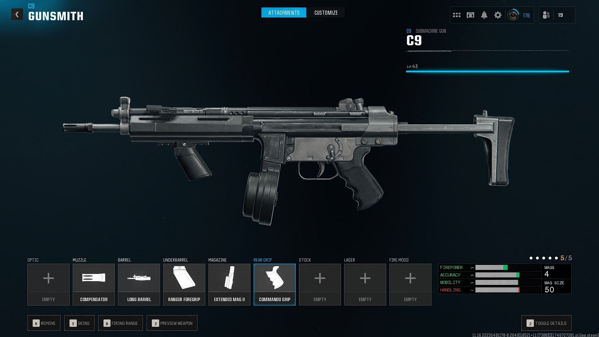 Setting up the best C9 close-range loadout for Verdansk in Warzone Season 3 Reloaded (Image via Sportskeeda Gaming || Activision)